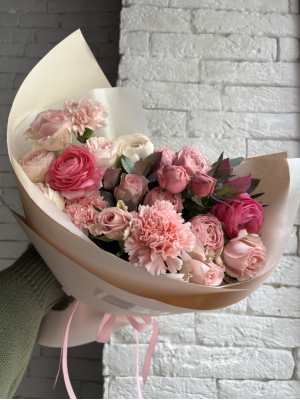 Букет "Рожева хмаринка"