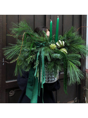 Композиція в кашпо ''Кришталь''