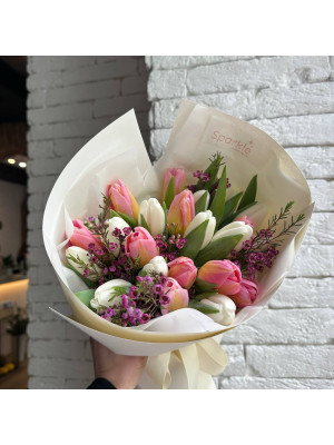 25 тюльпанів з ваксом 