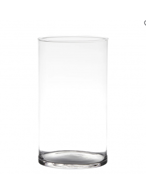 Ваза для квітів H30 D16  циліндр прозора [019237]