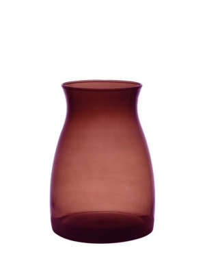Ваза для квітів В20 вишнево-фіолетова скляна напівпрозора  [019564]