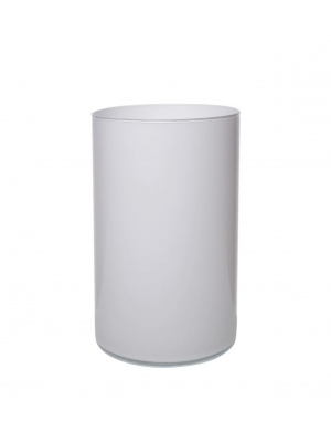 Ваза для квітів  В30 Д16 циліндр біла скляна [016752]