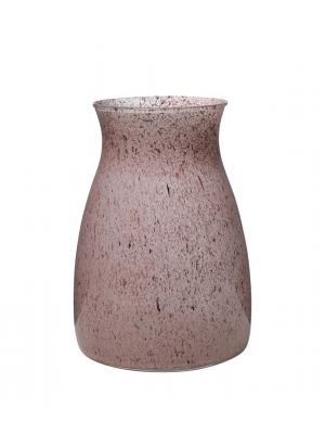 Ваза для квітів  В20 рожева з мозаїкою скляна [016802]