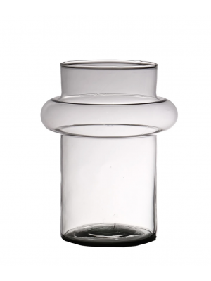 Ваза для квітів  В20 Д15 прозора скляна  [02157]