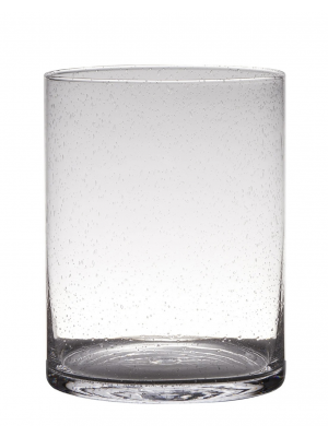 Ваза для квітів H25 D19  циліндр прозора [5608]