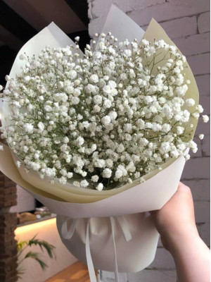 Букет з гіпсофіли міні